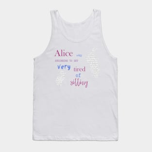 First Lines : Lewis Carroll Alice In Wonderland Tank Top